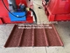Máquina de moldeado de láminas de techo de corte hidráulico para acero de color