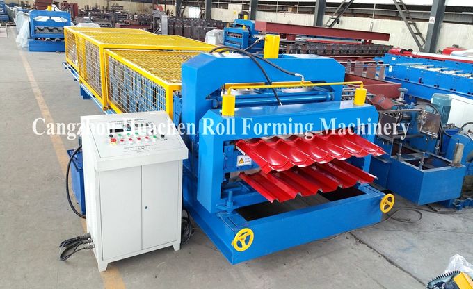 1250 milímetros galvanizaron el rollo de la hoja que formaba el poder de la máquina 5.5kw, máquina de la acería de la teja