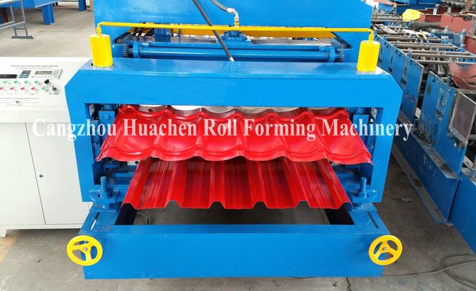 1250 milímetros galvanizaron el rollo de la hoja que formaba el poder de la máquina 5.5kw, máquina de la acería de la teja