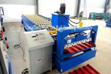 Chromadeck Roofing Sheet Roll Forming Machine Length Adjustable Hydraulic Cutting System