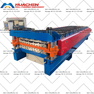 Máquina de formación de rodillos de doble cubierta con tipo de material PPGI / GI y 5.5 5.5KW de potencia total