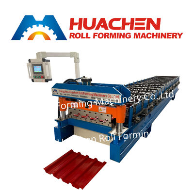 Máquina automática de formación de láminas trapezoidales / máquina de preparación de paneles de techo en forma de caja línea de producción de prensado de tejas metálicas