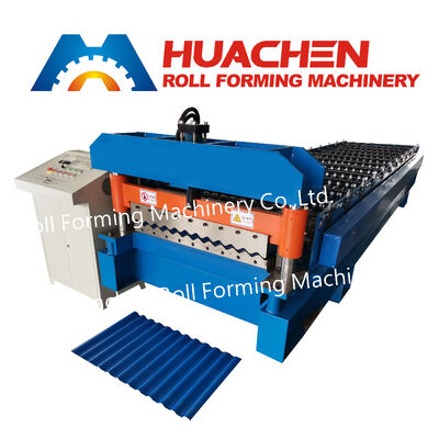 Máquina para formar láminas de techado de una sola capa