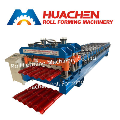 Máquina de moldeado de láminas para techos de tejas de acero para materiales de construcción