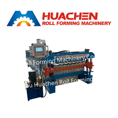 Máquina formadora de rollos de paneles de techo de láminas de acero para techos de metal