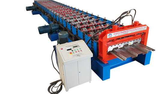 Calidad  Long Life Precise Steel Floor Deck Roll Forming Machine with CE Fábrica