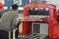 Rollo galvanizado automático de la cubierta de piso que forma la máquina 11+11+7.5KW