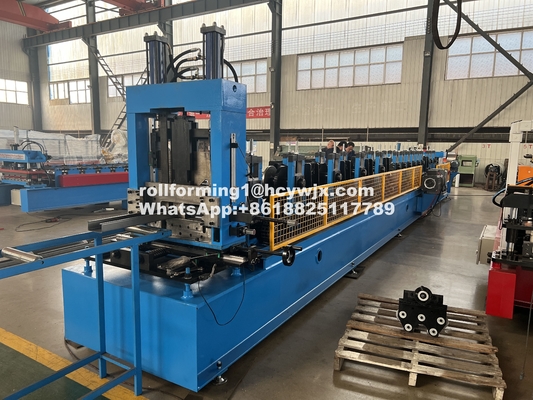 Un solo clic CZ Purlin Intercambio Roll Formando máquina de cadena de accionamiento
