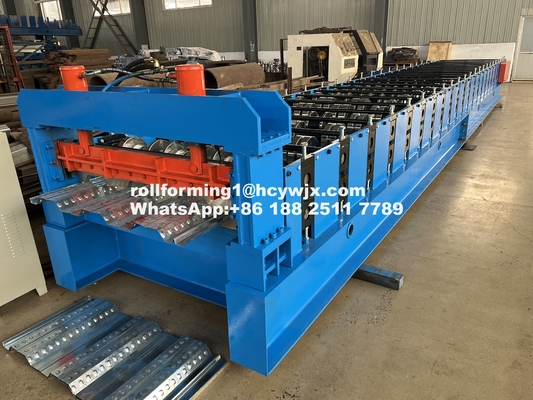 Máquina de moldeado de rodillos de cubierta de piso controlada por PLC de 400 mm de vigas de acero de 1220 mm de ancho