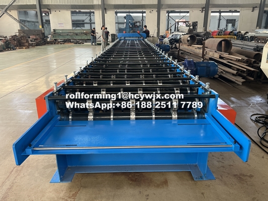 Máquina de moldeado de rodillos de cubierta de piso controlada por PLC de 400 mm de vigas de acero de 1220 mm de ancho