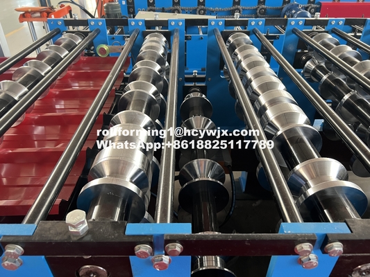 Máquina de moldeado de doble capa para placas de techos metálicas de 15-20 m/min