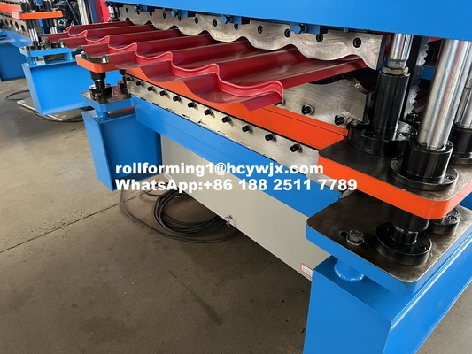 Máquina de moldeado en frío de doble capa con perfil C15 y TR10-113