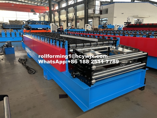 Máquina de moldeado en frío de doble capa con perfil C15 y TR10-113