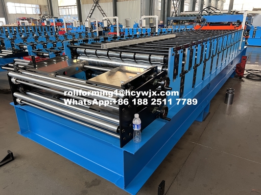 Máquina de moldeado en frío de doble capa con perfil C15 y TR10-113