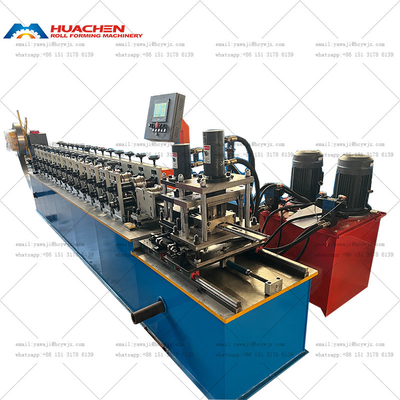 Máquina de rodar puertas de persianas de acero metálico con perforador