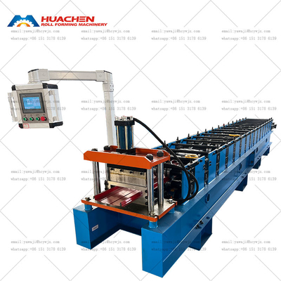Máquina de paneles de techo trapezoidal de una sola capa Producir eficientemente con accionamiento de la cadena