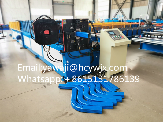 Roof Gutter Downspout Elbow Machine Rain Steel Downspout Roll Forming Machine con el codo