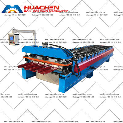 380v 50Hz 3 Fases Ibr Aluminio Acero Roof Roll Forming máquina con rodillos duraderos