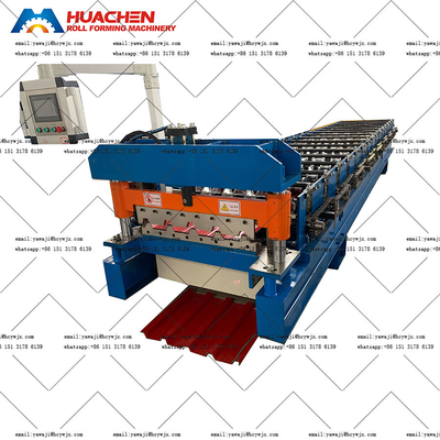 Máquina de moldeado de rodillos de techo de metal de alta costilla con material PPGI / GI y ancho de 925 mm