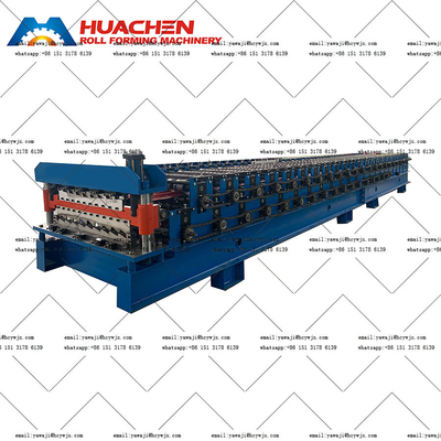 1250 mm de ancho de material Máquina de moldeado de rodillos de doble cubierta con 380v 50Hz 3 fases Sistema eléctrico