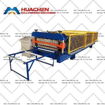 Máquina de moldeado de rollo de doble cubierta de aluminio con accionamiento de cadena dentro de 380v 50Hz 3 fases