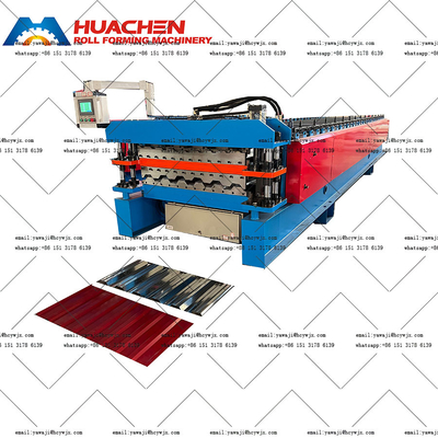 1250 mm de ancho de material Máquina de moldeado de rodillos de doble cubierta con velocidad de 15 m / min