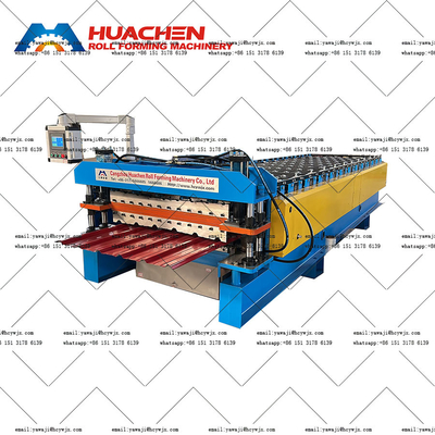Máquina de moldeo de rodillos de doble cubierta con accionamiento de cadena asequible Voltagem 380v 50Hz 3 fases