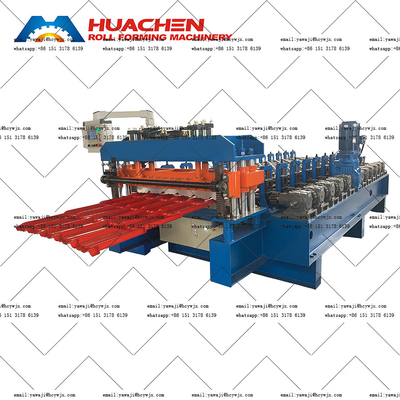 Máquina automática de azulejos de techo de metal acristalado para PPGI / GI
