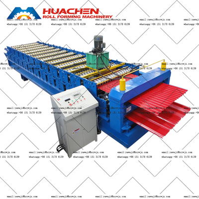 Máquinas para rodar techos de metal de doble cubierta PPGI / GI