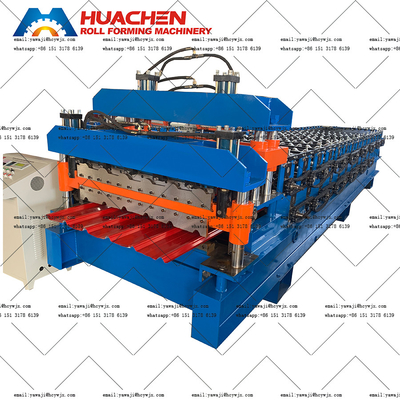 Máquina para hacer láminas metálicas de doble cubierta