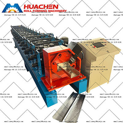C Máquina de moldeado de rollo de purlin con interruptor fácil