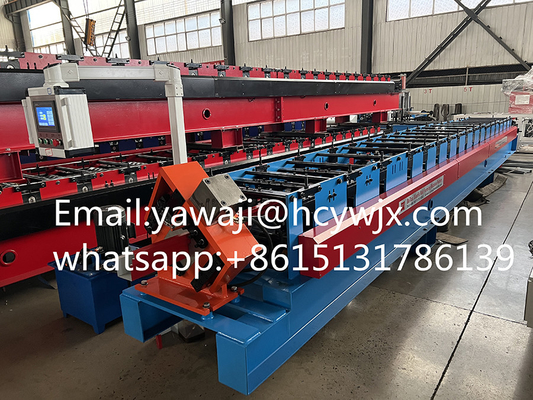 Rollo galvanizado del panel del tejado del canal de la techumbre de Ridge que forma anchura de la máquina 410m m
