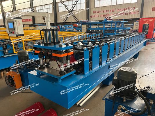 Máquina para formar tejas de techos de acero con corte hidráulico inteligente