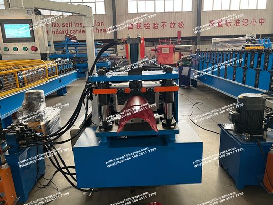 Máquina automática de moldeado de rodillos con tapa de cresta, máquina de fabricación de azulejos de techo