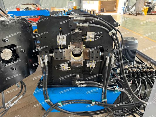 Máquina de moldeado de tubos de rodillo de 100 mm tipo de corte hidráulico