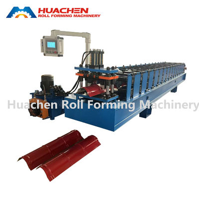 China Ridge Cap Tiles Roll Forming Making Machine (Machina para hacer moldes de baldosas con tapa de montaña)