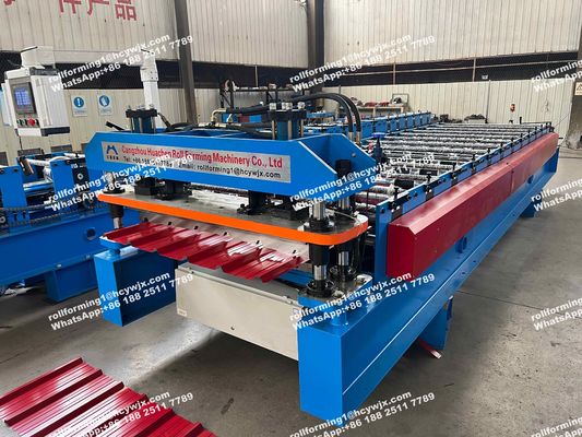 Máquinas de moldeado de láminas de metal galvanizadas de 1250 mm 5.5kw Potencia