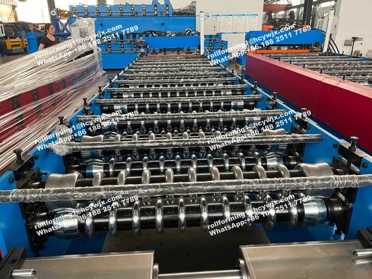 Silo de acero PPGI acanaló el rollo que formaba la máquina para la hoja del tejado de 0.7m m