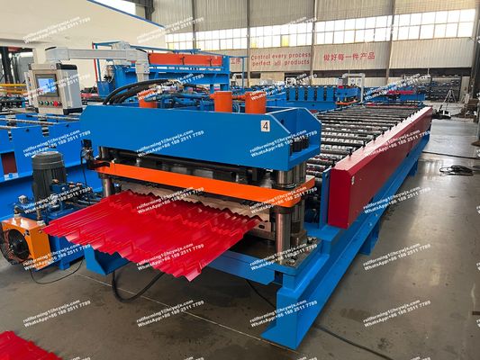 Máquina de moldear paneles de techo de tejas metálicas