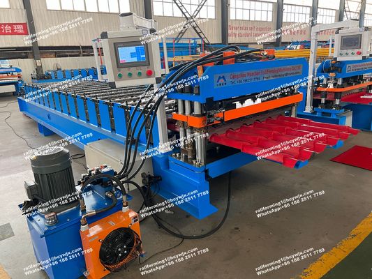 Producir máquina de moldeado de azulejos para techos/máquina de fabricación de azulejos vidriados/moldeador de láminas de acero