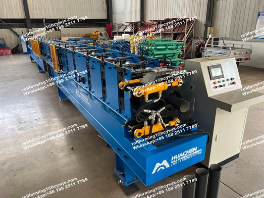 Máquina de Conformado de Rollo para Canalones Redondos para Bajantes de Agua de Lluvia / Tubería de Agua