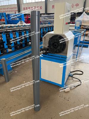 El acero del agua de lluvia abajo instala tubos el rollo que forma la máquina 380V 50Hz 3 fases
