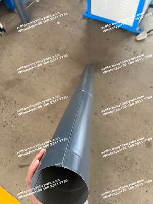El acero del agua de lluvia abajo instala tubos el rollo que forma la máquina 380V 50Hz 3 fases