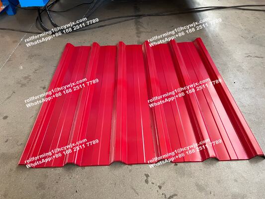 Máquina perfiladora de doble capa con control PLC para producción de tejas de 1250 mm de ancho y 0,3-0,6 mm de espesor