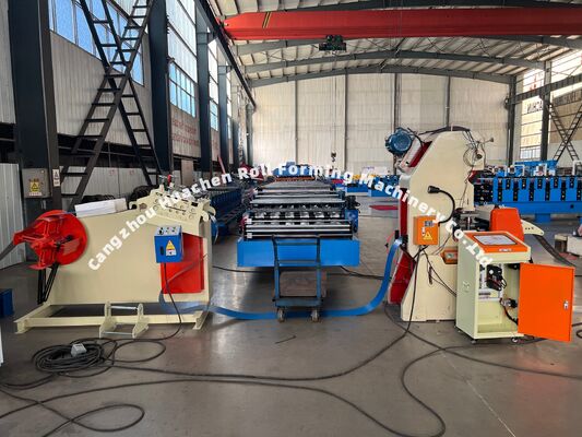 Máquina formadora de rollos de paneles de pared automáticos