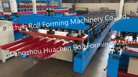 Maquinaria para materiales de construcción a medida - Máquina de formación de láminas para paneles de techo de metal de hierro trapezoidal