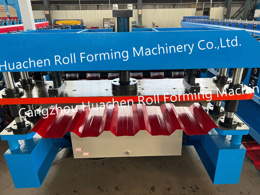 Maquinaria para materiales de construcción a medida - Máquina de formación de láminas para paneles de techo de metal de hierro trapezoidal