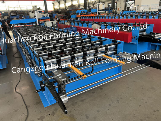 Maquinaria para materiales de construcción a medida - Máquina de formación de láminas para paneles de techo de metal de hierro trapezoidal