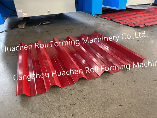 Maquinaria para materiales de construcción a medida - Máquina de formación de láminas para paneles de techo de metal de hierro trapezoidal