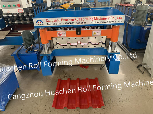 Máquina automática de formación de láminas trapezoidales / máquina de preparación de paneles de techo en forma de caja línea de producción de prensado de tejas metálicas